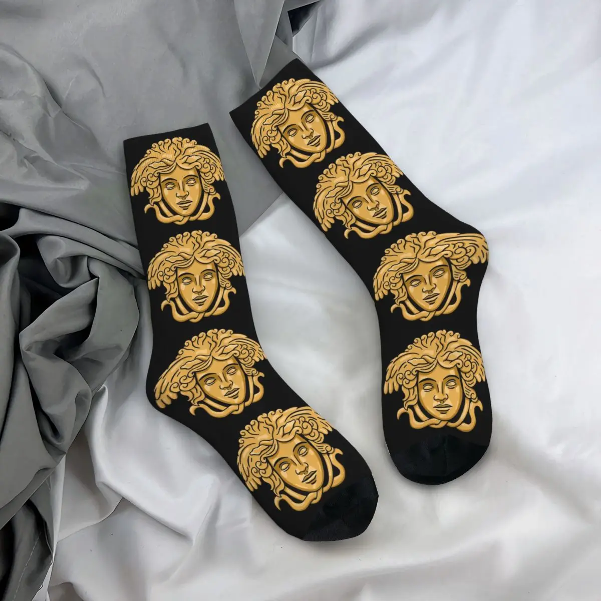 Vintage Medusa Head Crazy Men\'s compression Socks Unisex Greek Mythology Harajuku Seamless Printed Funny Novelty Happy Crew Sock