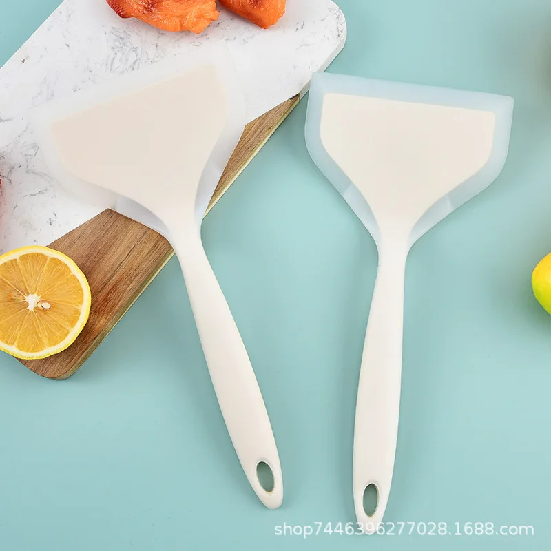 Large Tamako Shovel, Fishtail Spatula, Silicone Spatula, Integrated Translucent Baking Kitchen, Household Pancake Spatula