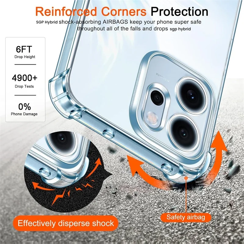 حافظة شفافة لهاتف اوبو رينو 14 FS F 5G من السيليكون الناعم المقاوم للصدمات كوكه أوبو رينو 14F رينو 14FS رينو 14F 14 برو 14Pro