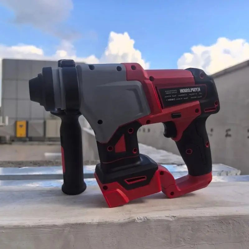 Compatible avec la batterie Milwaukee 18 V – Marteau rotatif sans balais, SDS, 2 modes, pour granit/béton, contrôle des vibrations des chocs