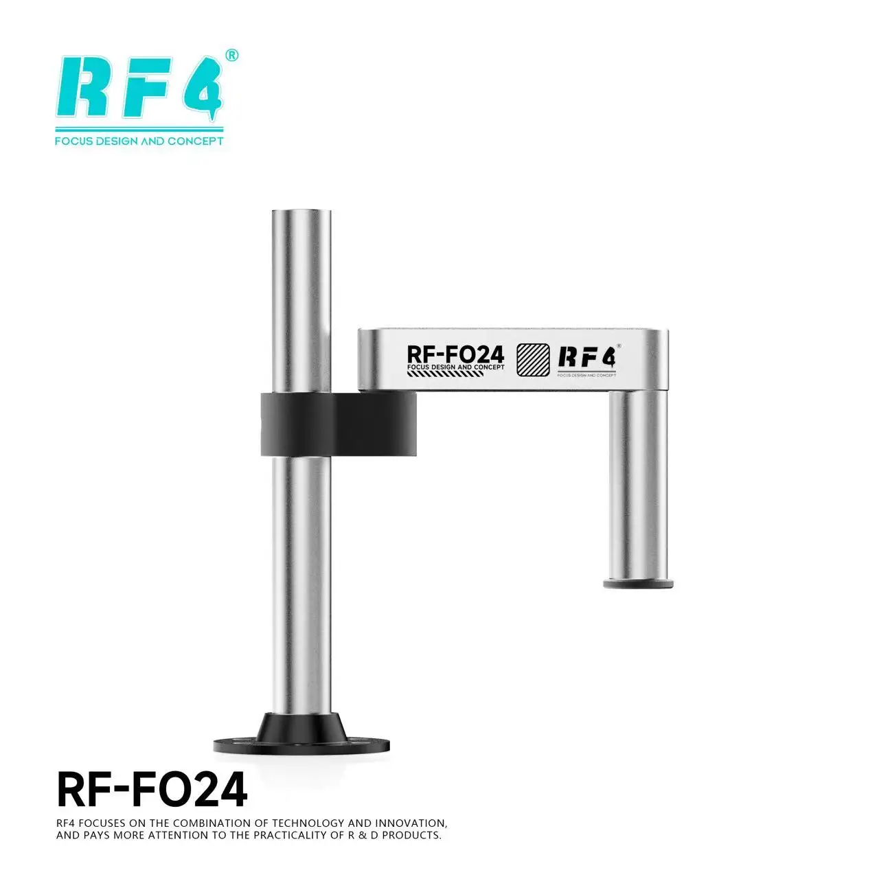 RF4 FO25 FO26Einstellbares Stereomikroskop 360° ° Rotation Universal Doppel Arm Mikroskop Halterung Dual Achsen Halter Hebe Werkzeuge – Detail 13
