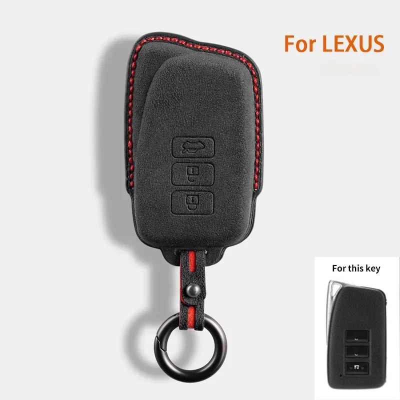 Top Suede Car Remote Key Case Cover Fob for Lexus NX IS RX ES GX LX LS UX GS 200 260 300 350 NX200 NX300 RX350 ES300 Accessories