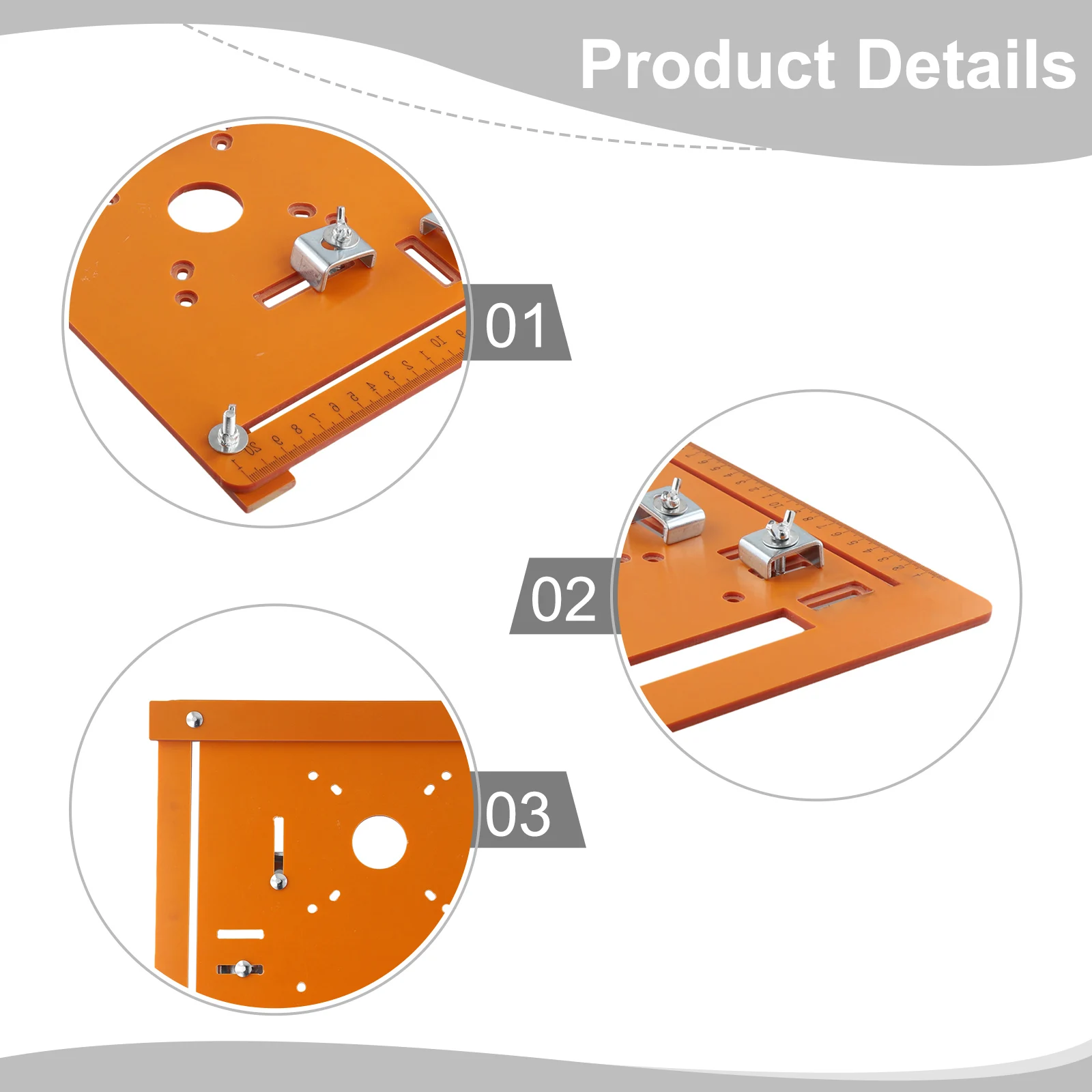 1pc Cutter Base Plate Bakelite Guide Plate Saw Base Adjustable Rail Bottom Plate Woodworking Accessory  Power Tools Parts