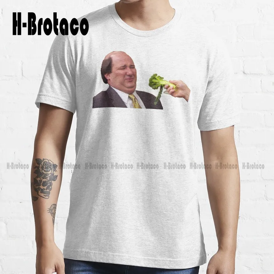 The Office Kevin Doesn'T Like Broccoli Trending T-Shirt High Quality Cute Elegant Lovely Kawaii Cartoon Sweet Cotton Tee Shirts