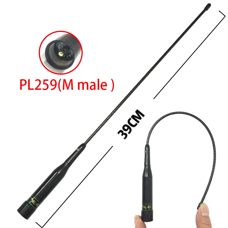 Car Mobile Radio NAGOYA NL-R2 Flexible Whip Dual Band VHF UHF 144/430MHz Antenna for QYT KT-8900D/7900D Baojie BJ-218/318