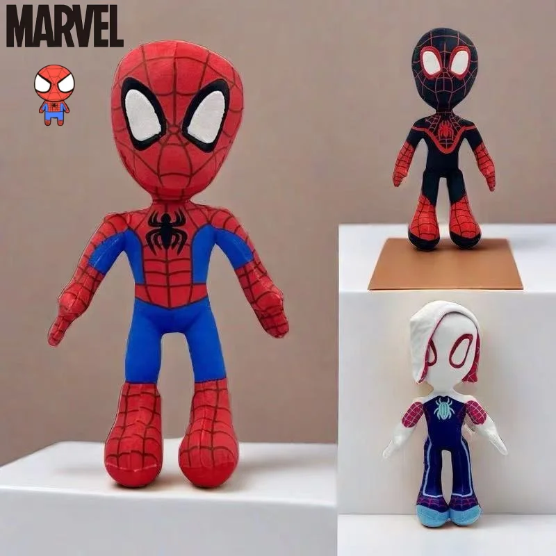 لعبة شخصية من سلسلة مارفل سبايدرمان اللطيفة المبتكرة من الرسوم المتحركة للبنين والبنات، لعبة محشوة ناعمة عصرية جديدة