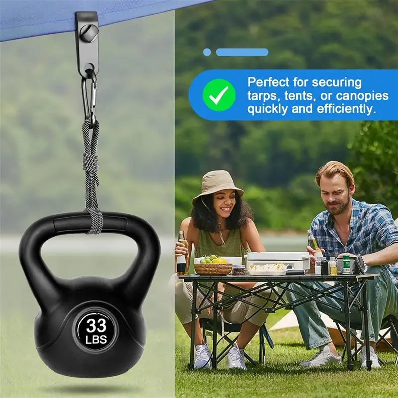 A68P-Tarp Clips Clamps Heavy Duty Lock Grip,60 PCS Tent Clamp With Carabiners Tie Down Fastener Clips Holder For Tarp,Pool