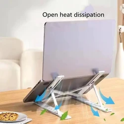 Foldable Laptop Stand Cooling Notebook Bracket Adjustable Ergonomic Laptop Support Base Holder Laptop Tablet Accessories Stands