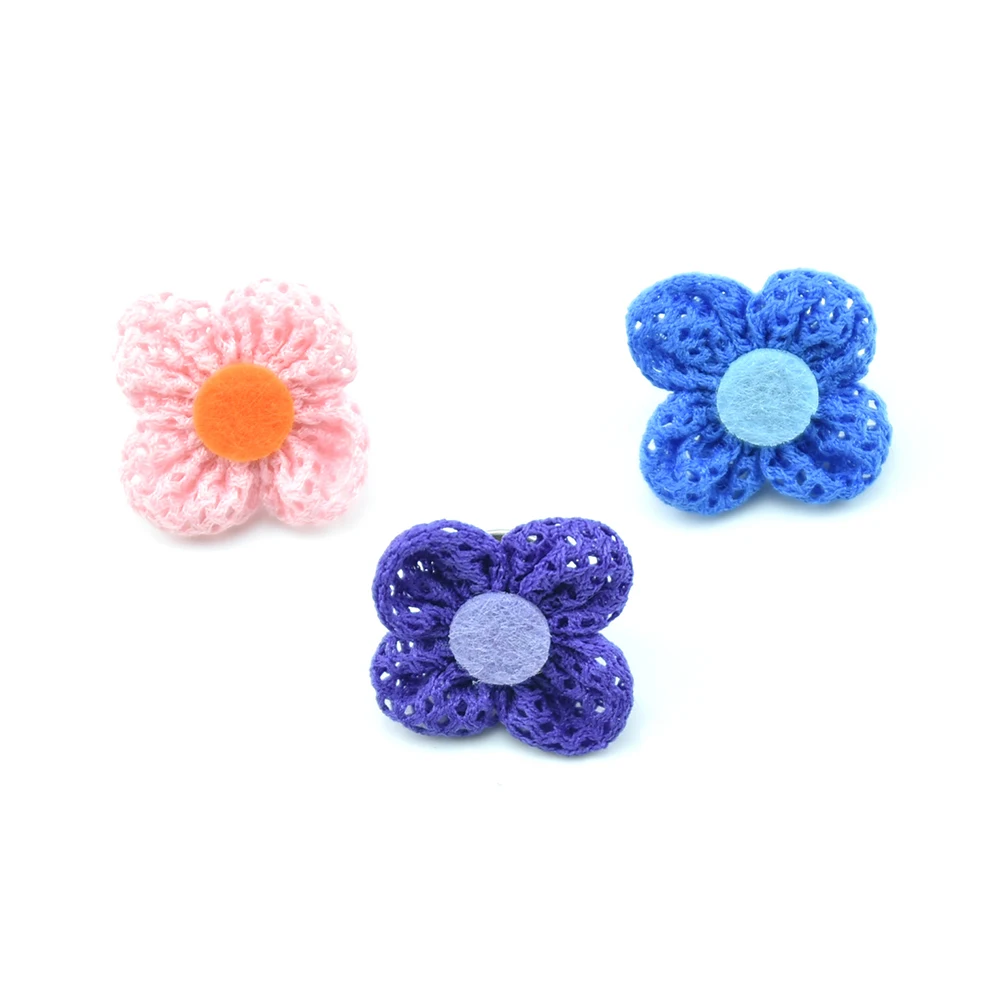 Handmade Pure Cotton Exquisite Brooch Mesh Flower Butterfly Brooch Pin Anti-Light Hollow Brooch Ladies Clothing Accessories