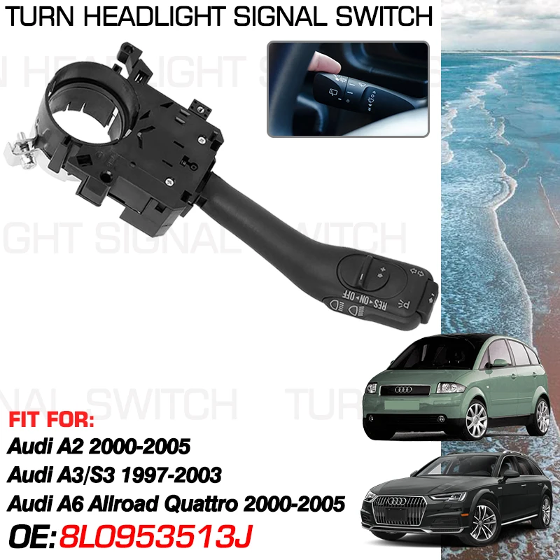 

For Audi A2 Audi A6 Allroad Quattro 2000-2005 Audi A3 S3 1997-2003 Accessorie Turn Signal Headlight Switch 8L0953513J 1J1970011F