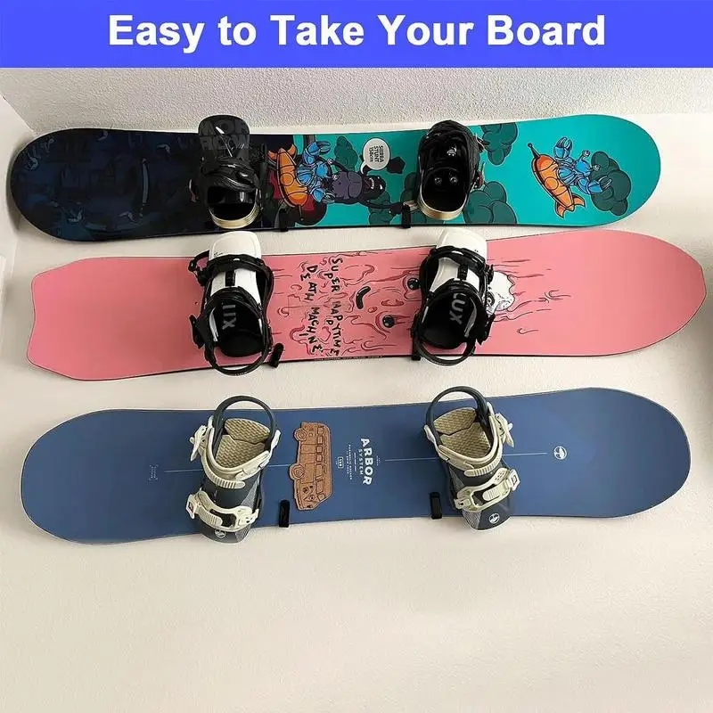 Snowboard Wall Rack Wakeboard Rack Wall Display Horizontal Snow Board Display For Wakeboards Kiteboards Skateboards