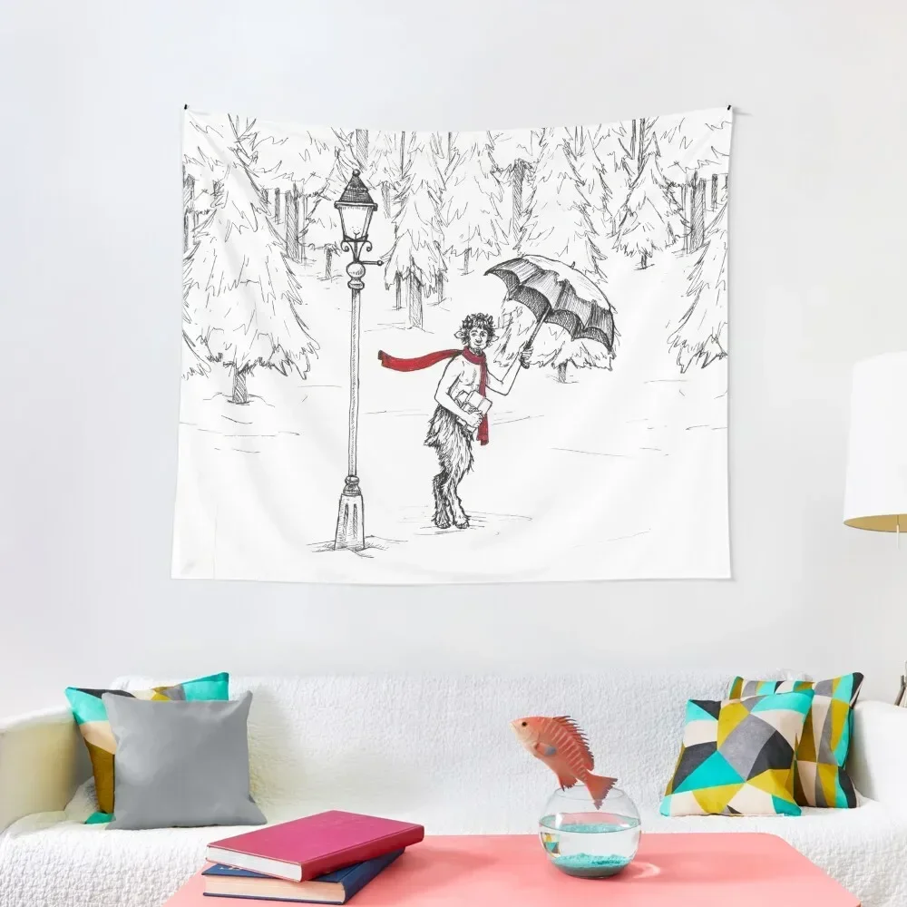 

The Lion, The Witch, and the Wardrobe, Chronicles of Narnia Mr. Tumnus Tapestry Decoration Home Tapestry