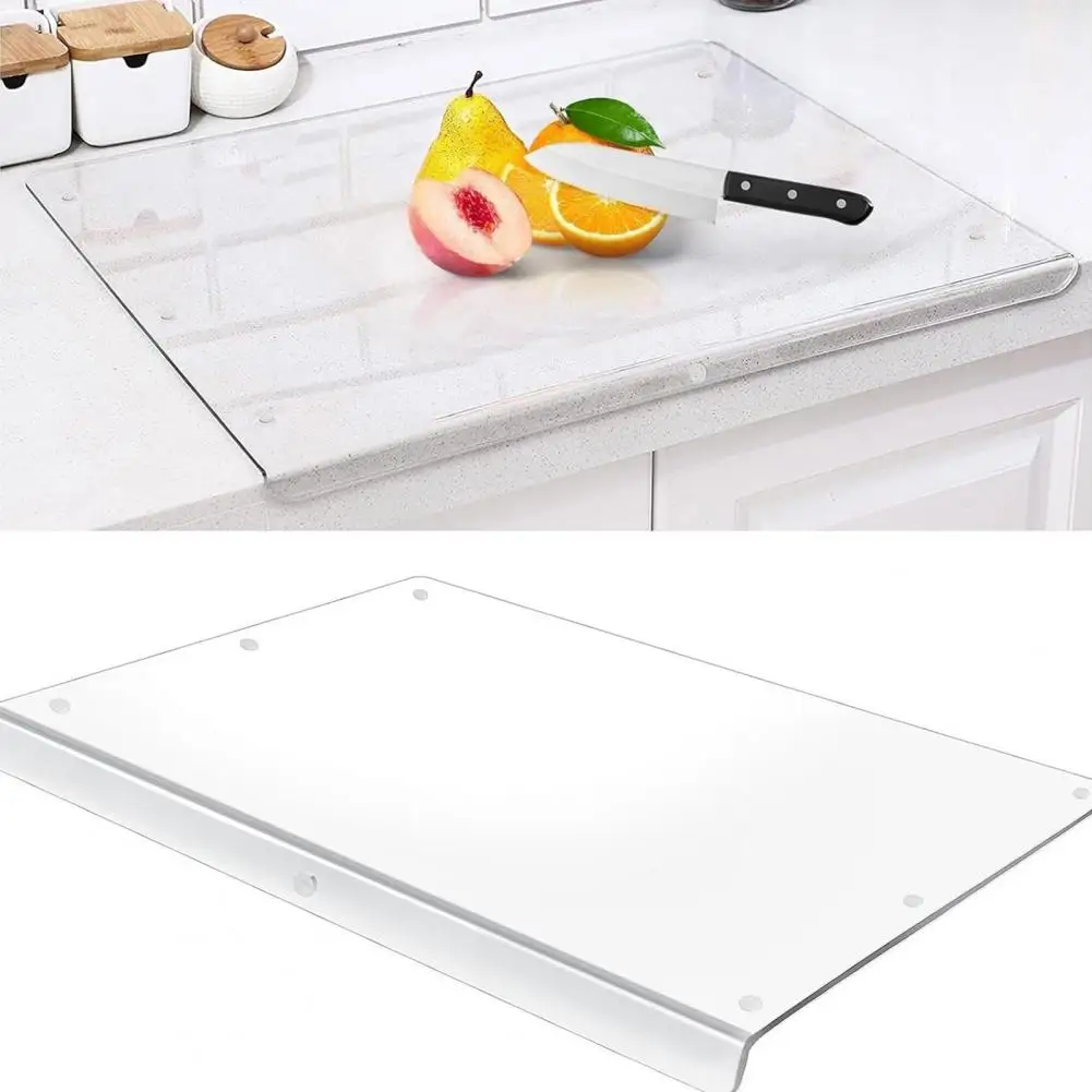 Bpa-free Acrylic Cutting Board Acrylic Cutting Board with Non-slip Counter Lip for Kitchen Easy Clean Chopping Board for Home