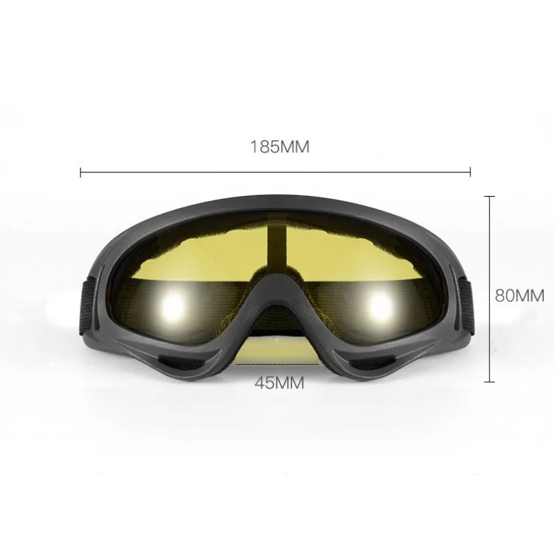 1 pz occhiali da esterno prevenzione polvere spruzzi occhiali tattici militari a prova di esplosione moto sci escursione maschera da uomo occhiali