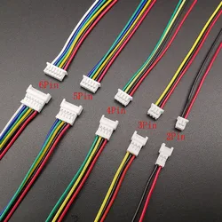 10Pcs/lot Mini Micro JST 1.25mm Pitch Male Plug / Female Socket 2/3/4/5/6 Pin Connectors With Wire Cables 28AWG 150MM