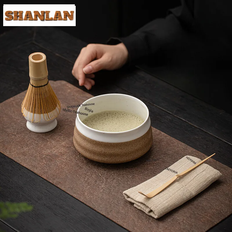 HOYIHM Japanese Style Baiben Li Matcha Brush Stirring Beating Matcha Tool Tea Ceremony Tools Song Dynasty Tea Pointer Matcha Tea