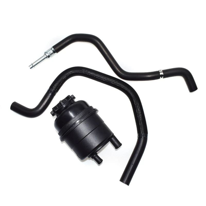 3PCS Power Steering Reservoir+Hose Kits Power Steering Pump For-BMW E39 520I 525I 528I 530I 32411097164 32411093130