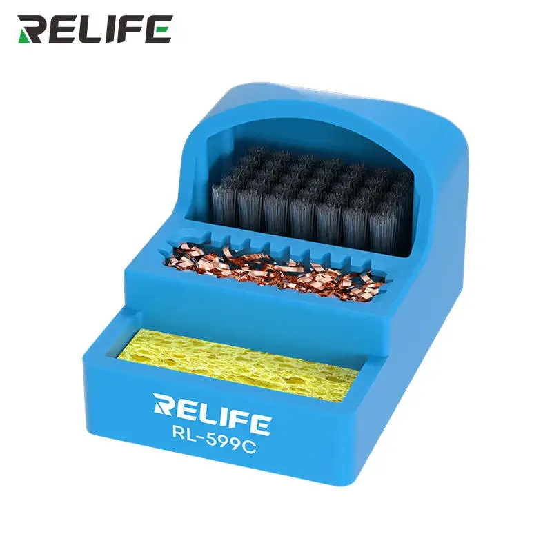 RELIFE RL-599C 3 in 1 Soldering Tip Cleaner 360° Cleaning without Dead Corners For Soldering Iron Heads of Different Models