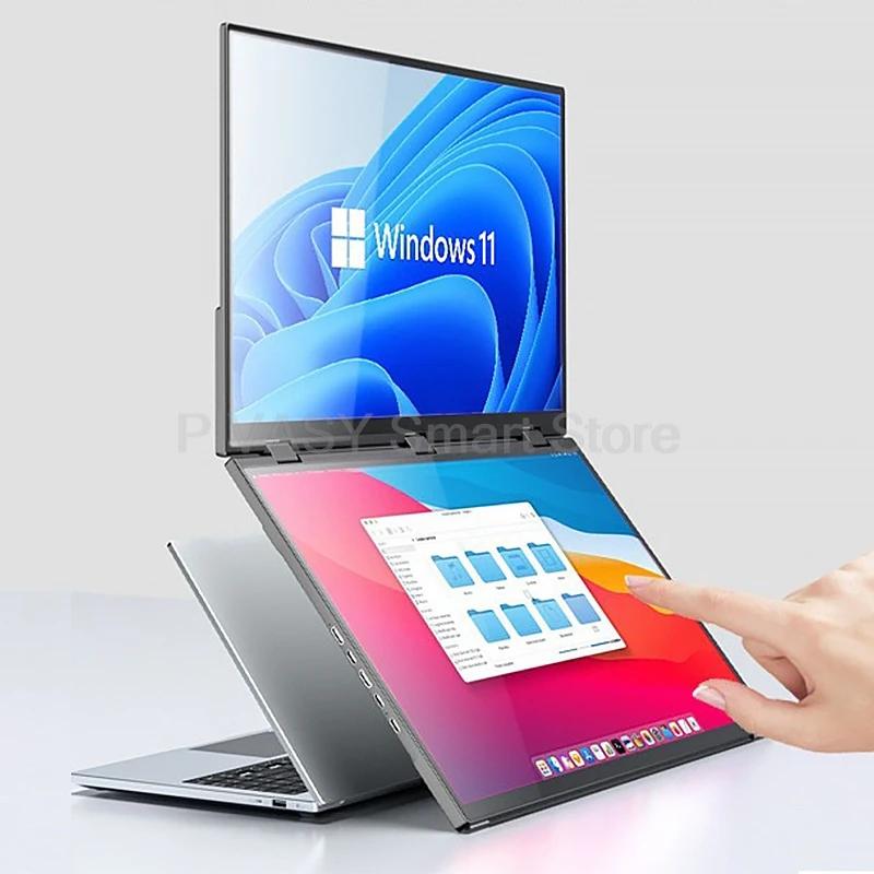 18.5 Inch 120HZ Touch-enabled Portable Monitor Foldable PC Gaming Secondary Display Expansion Dual Screen for PS5 Connection IPS