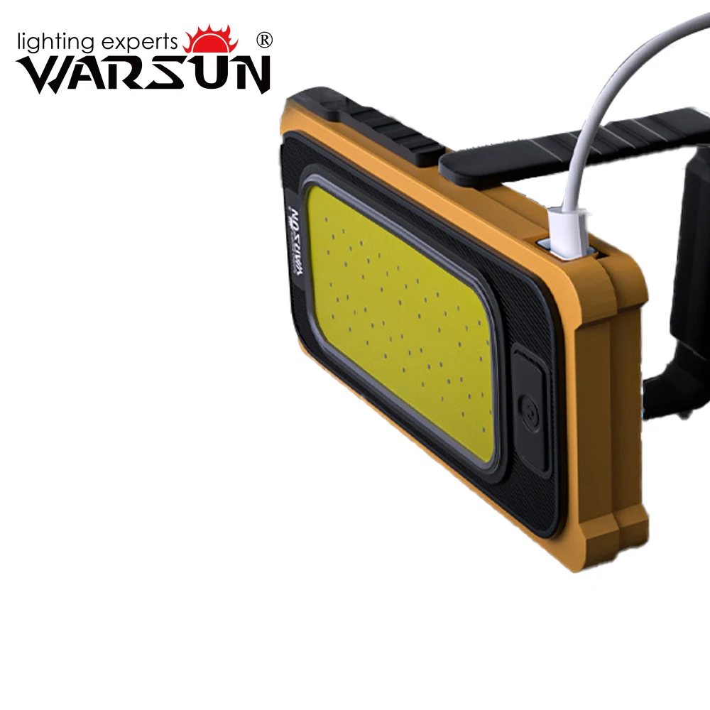 WARSUN 4000mAh 500Lm and 1000Lm ABS TPR PC Led Working Lamp Multipurpose Magnetic Absorption Solar Work Light