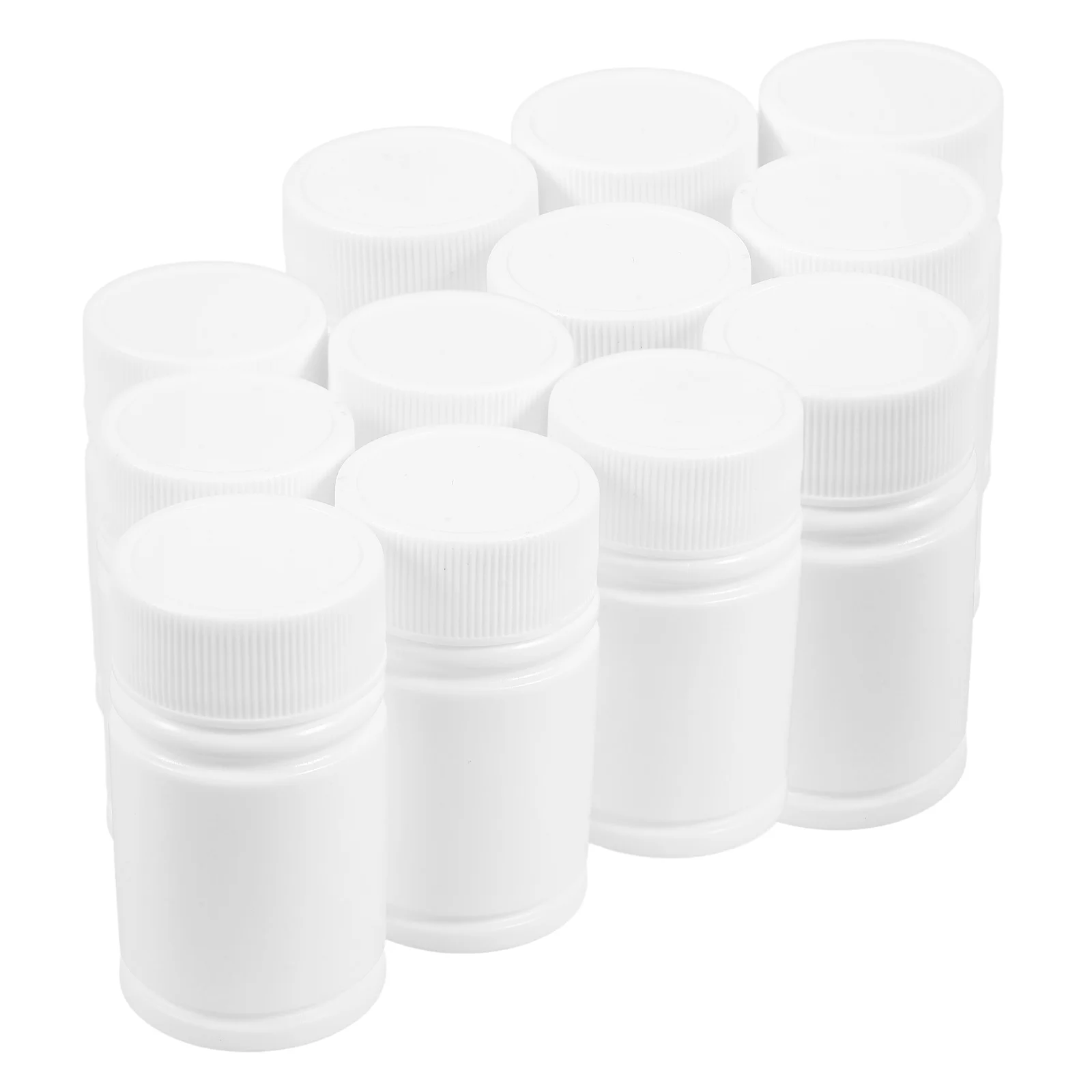

20Pcs 20Ml White Plastic Sample Jars with Screw Caps Airtight Seal for Liquid Medicine Tablet Pill Fish Oil Portable Empty