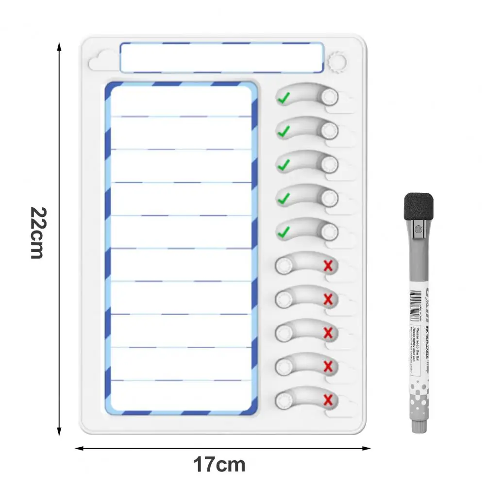 Children Chore Chart Kids Chore Chart Set with Sliding Buttons Magnetic Task Planning Board for Routine Checklist Do List