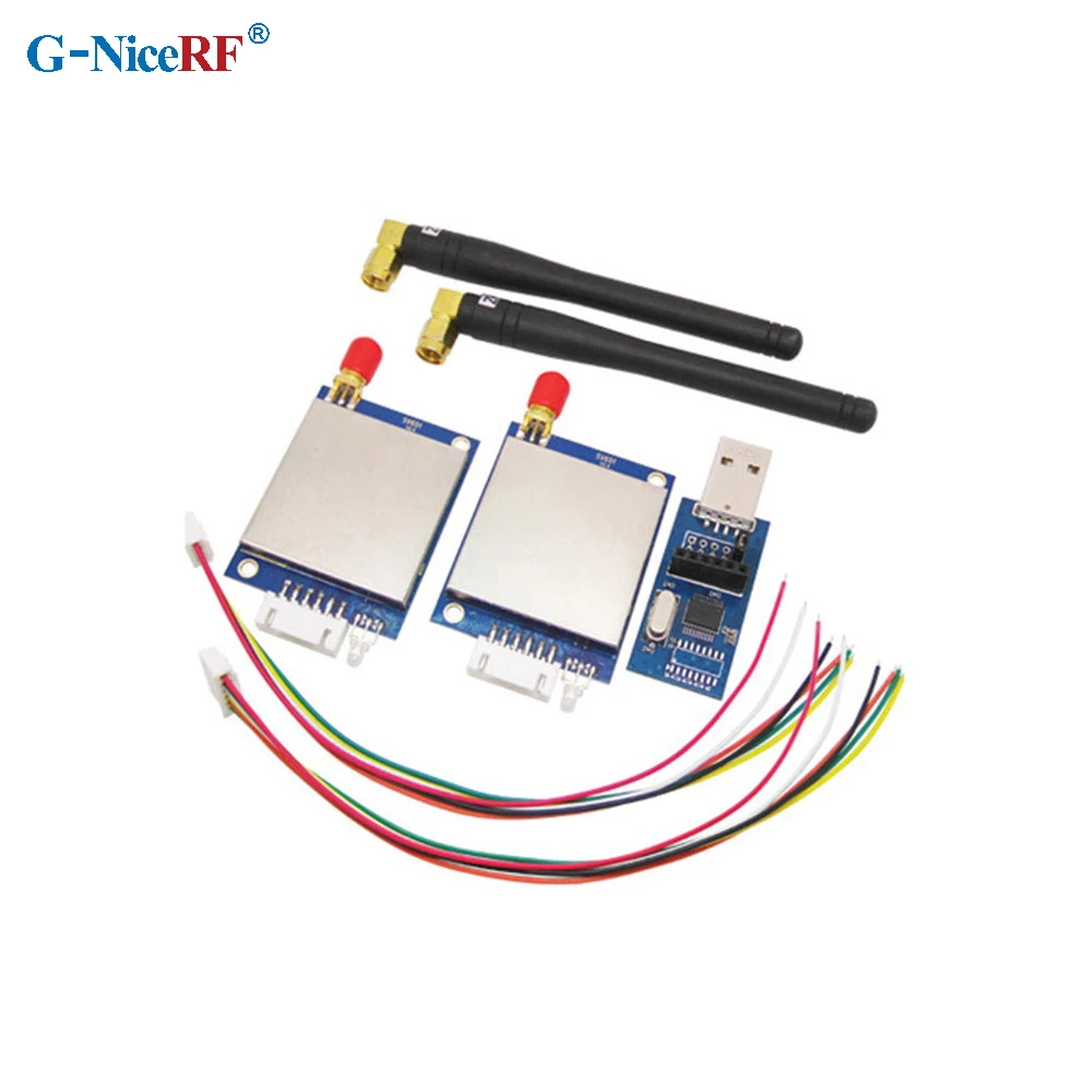 

2PCS/SET 915MHz RS485 Interface RF Transmitter Module| 40Channels 3KM Range 27dBm SNR651 Network Node