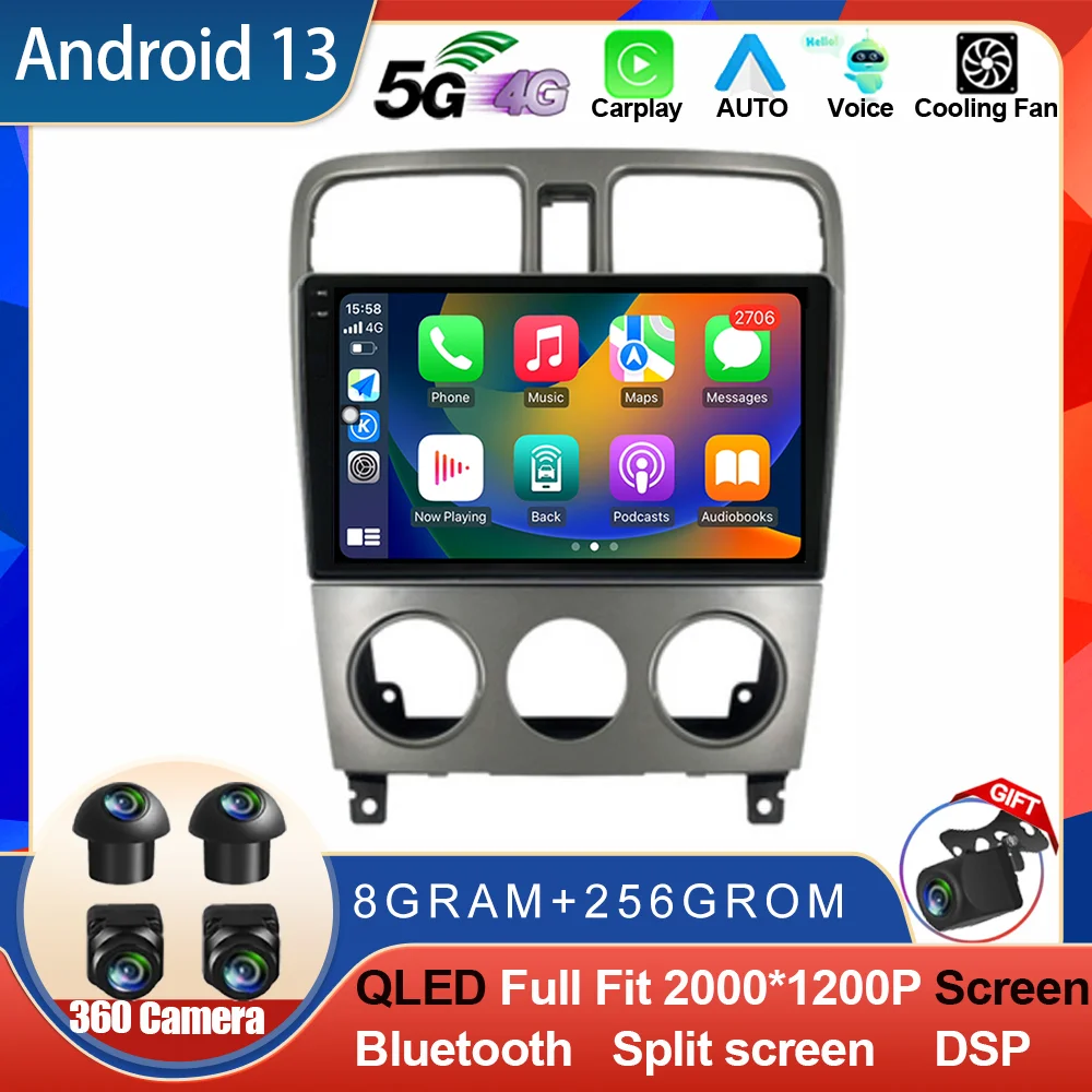 

Android 13 For Subaru Forester Spoiler 2004 2005 2006 2007 2008 Radio Multimedia Video Player Navigation Stereo Carplay WIFI DSP