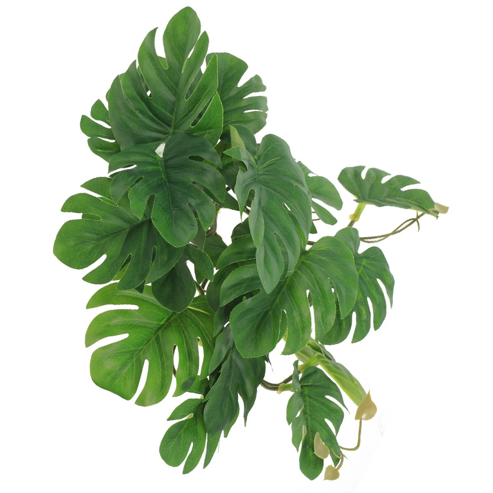 

Hanging Leaf Ornament Artificial Plant Pendant Reptile Tank Hideout Lifelike Climbing Decor Terrarium Supplies