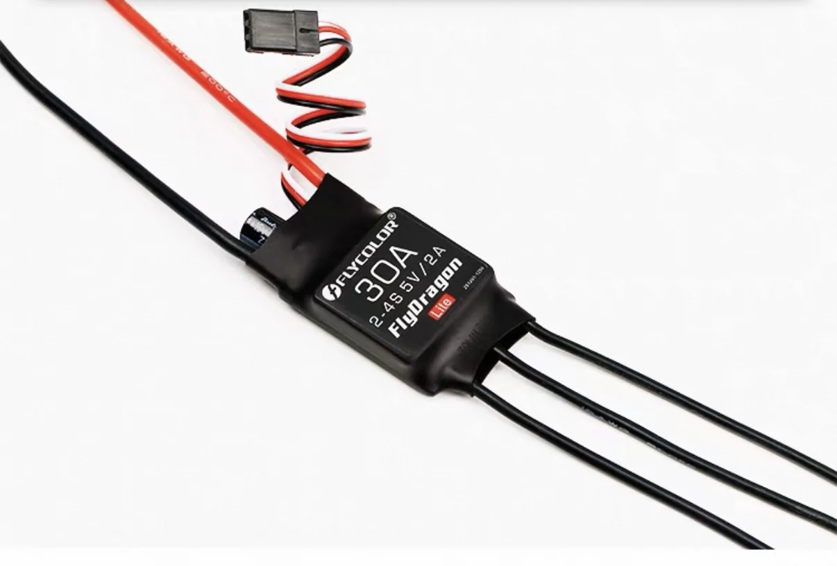FFLYCOLOR FlyDragon Lite 30A 2-4S Brushless Speed Controller 5V/2A Dual BEC for RC Plane Park Flyer Trainer Model