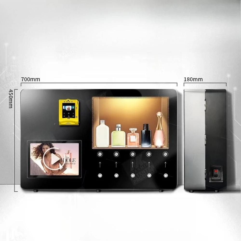 Customized Automatic Perfume Dispenser Vending Device OEM ODM Custom Logo Shell Spray Parameters For Mall Hotel Public Scenarios