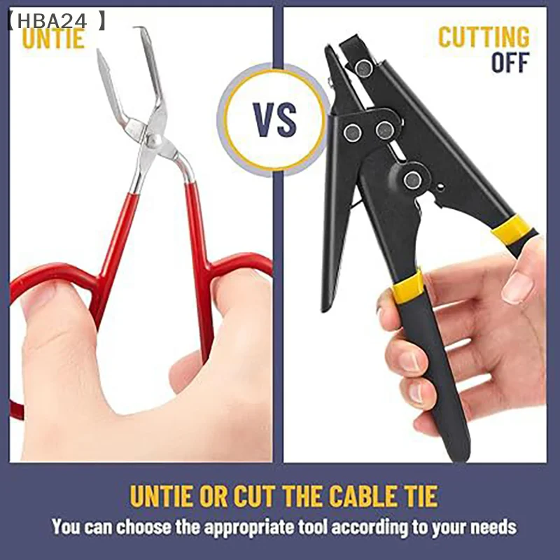 A19F-Cable Tie Tool Zip Tie Tool 1 Cable Tie Opener And 1 Storage Box Steel Zip Tie Cutter Tool Reusable Cable Tool