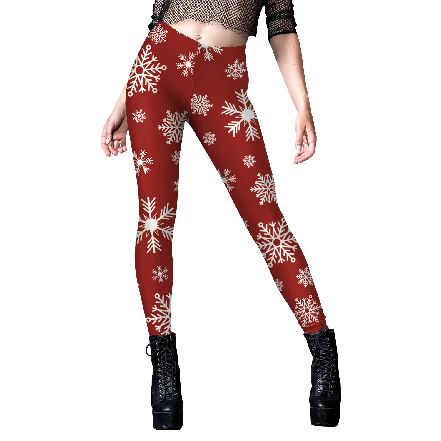 عيد الميلاد النساء طماق عيد الميلاد حزب الجوارب الأخضر الأحمر المشارب ندفة الثلج ثلاثية الأبعاد طباعة السراويل موضة الشارع الشهير هدايا عيد الميلاد 2025 #2