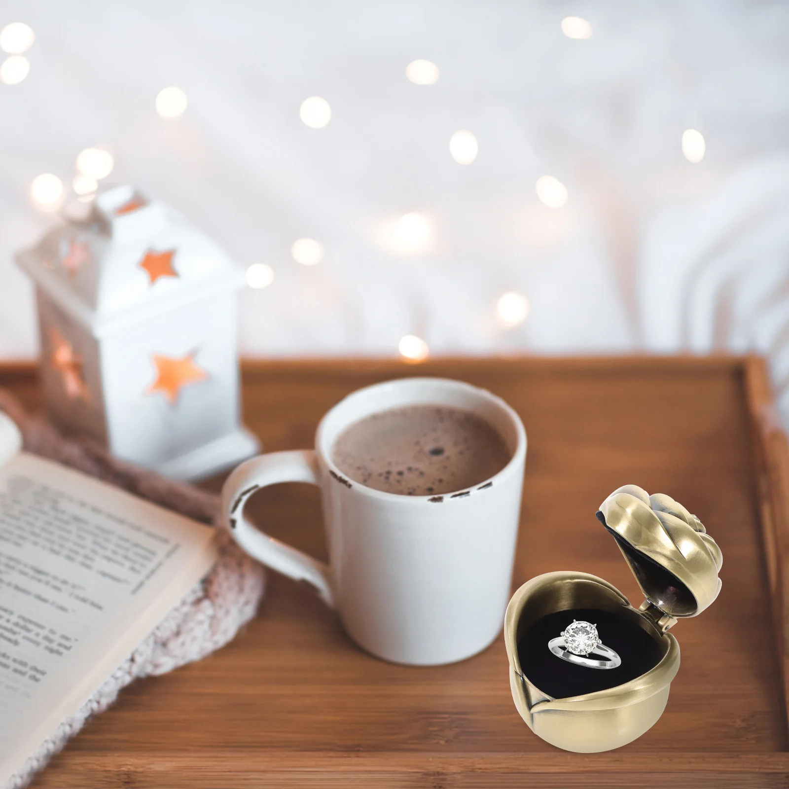 

Элегантная ретро-шкатулка для колец, прочный футляр для ювелирных украшений, для браслетов, брошей, заколок, органайзер, подарочная коробка на годовщину