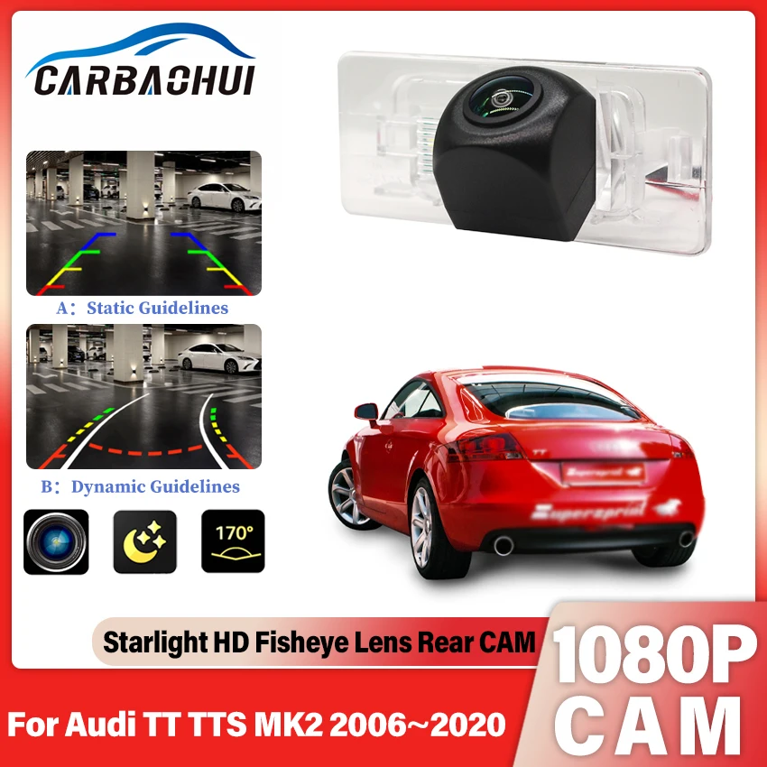 

Автомобильная камера для Audi TT TTS Mk2 2006 ~ 2014 ~ 2020 Автомобильная камера заднего вида для парковки заднего вида Высокое качество + CCD ночного видения