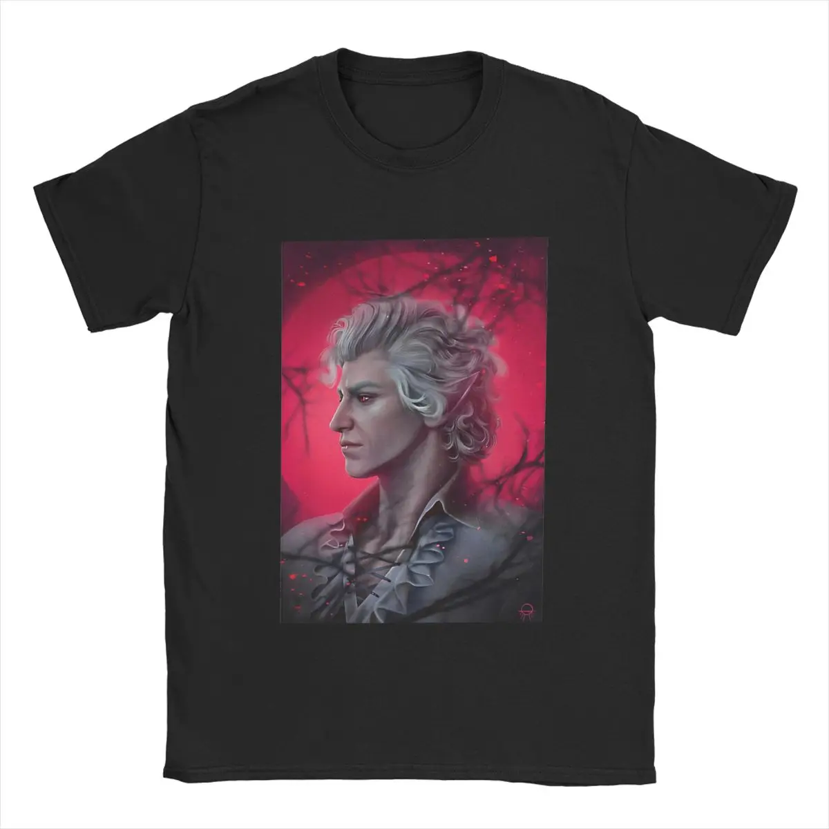 Men's T-Shirt Astarion Vintage Cotton Tees Short Sleeve Astarion i can fix him Baldurs gate 3 T Shirts Crew Neck Clothes Plus