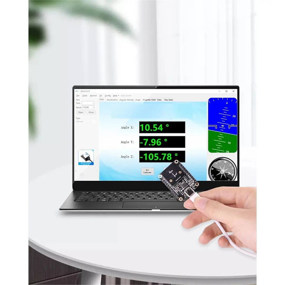 NEW DT85-High- Inclinometer HWT906 1000Hz Grade Accelerometer+Digital Compass+Gyro,with Temperaturer Compensation