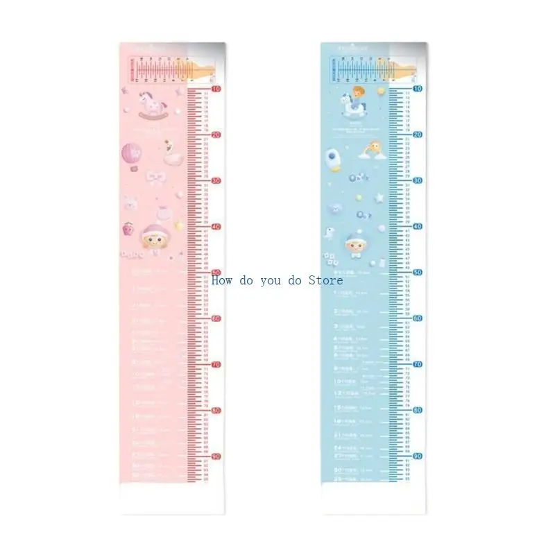 

19QF Baby Height Ruler Measuring Mat Soft Lightweight Foldable for Infants Kids Room