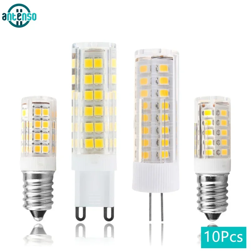 

10pcs E14 G4 G9 LED Bulb 3W 5W 9W Ampoule lamparas led Lamp AC 220V SMD 2835 Corn Lights Replace Halogen Spotlight Chandelier