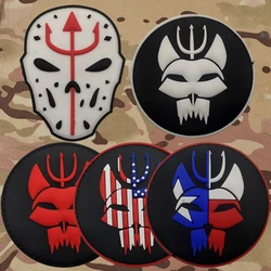 Seal Team Navy Seals PVC Patch Taifeng Glow in Dark Hockey Mask Style Patches Stickers On Clothing with Hook