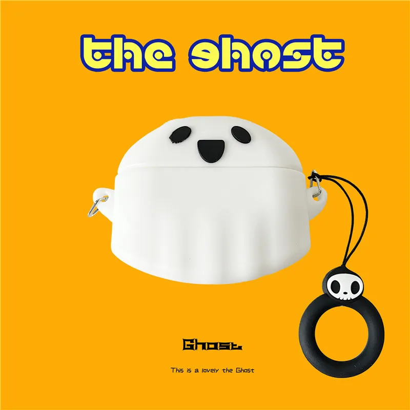 

For EDIFIER Lolli ANC Case Cute Cartoon Ghost Robot Silicone Soft Shockproof Protective Sleeve Earphone Cover Funda Housing