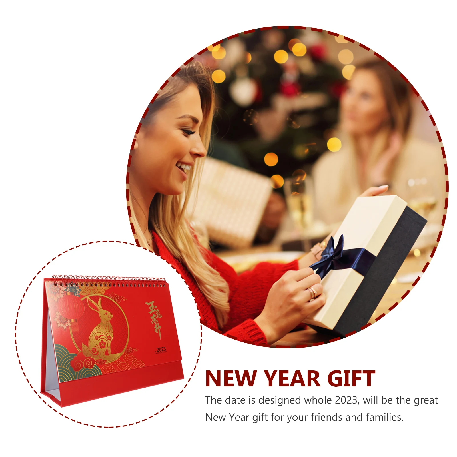 

Year of Rabbit Calendar Chinese New Desk Cute Minimalist Aesthetic Table Tabletop
