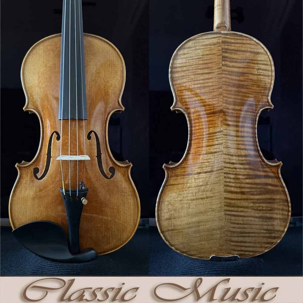 Master Level Violin, Guarneri Del Gesu 1742 Lord Wilton Copy with A Rich and HarmoniousTone, European Spruce,No.1464.