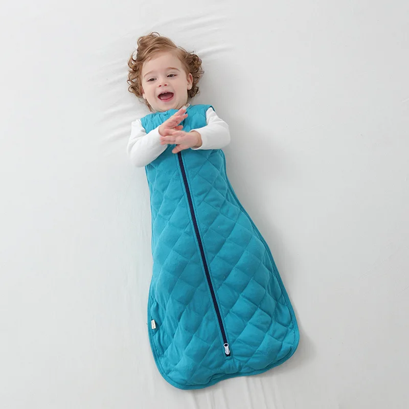 Autumn Winter Keep Warm Newborn Sleeveless Sleeping Bag Rompers Infant Pajamas Cotton Soft Boys Girls Cotton Vest Sleeping Bag