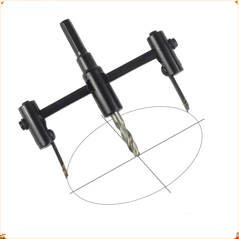 120/200/300mm Adjustable Circle Hole Cutter Wood Drywall Drill Bit Saw Round Cutting Blade Aircraft Type DIY Tool