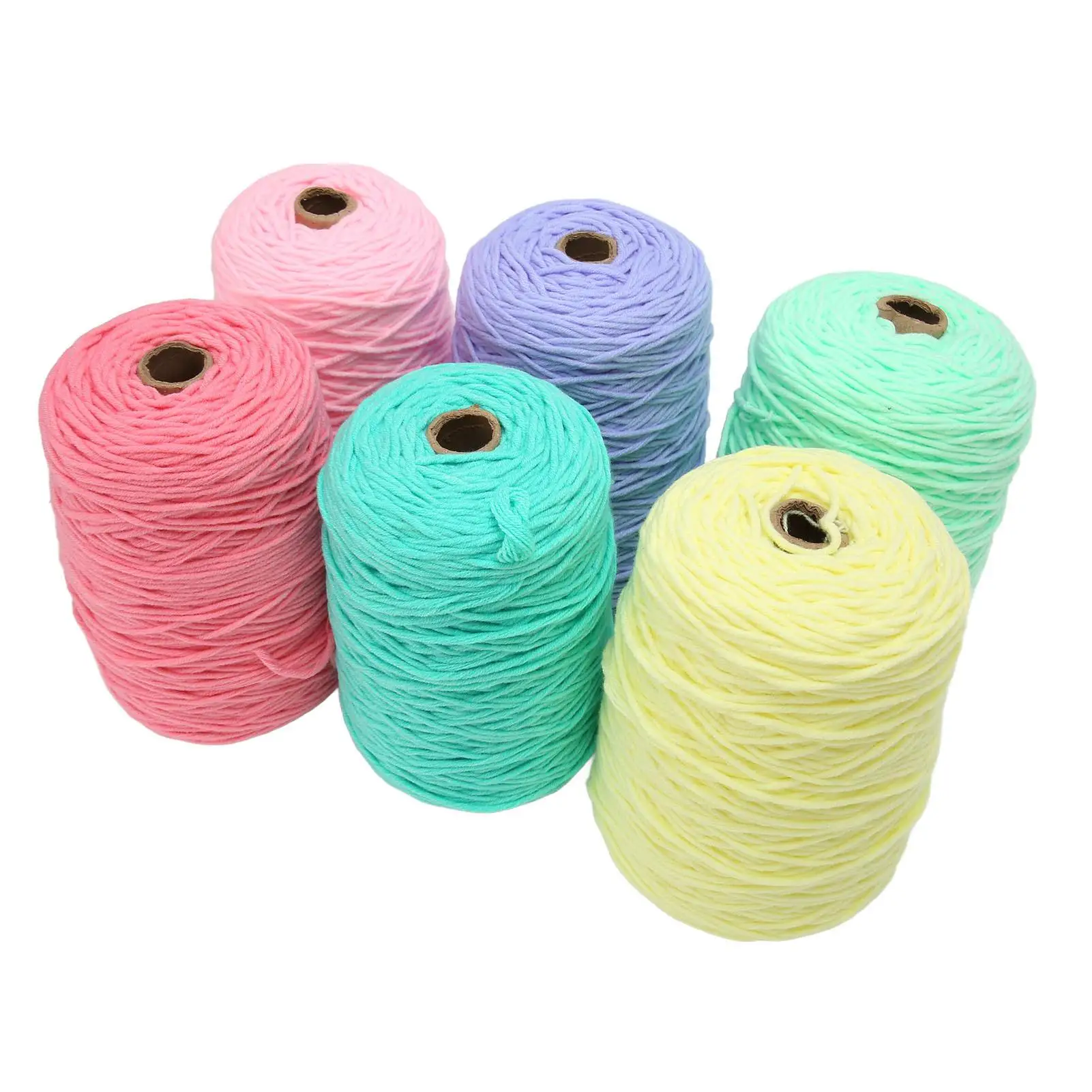 

Tufting Yarn Set 437 Yards Each 6 Rolls Colorful Carpet Knitting Yarn for diy Craft Projects
