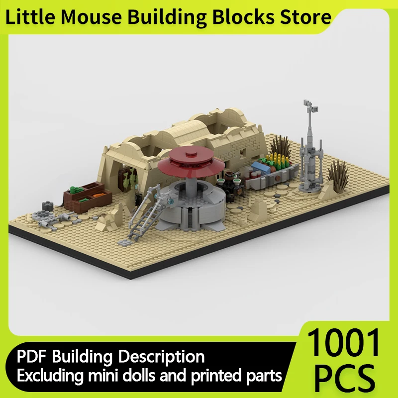 

Star Movies Model MOC Building Bricks Desert Market Modular Technology Gifts Holiday Assemble Children Toys Suit