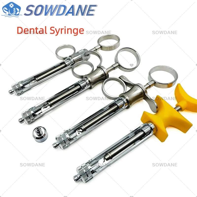 

Dental Stainless Steel INTRALIGAMENTAL SYRINGE PEN-STYLE ASPIRATING 1.8ML Dental Surgical Instrument Dental Injector Tool