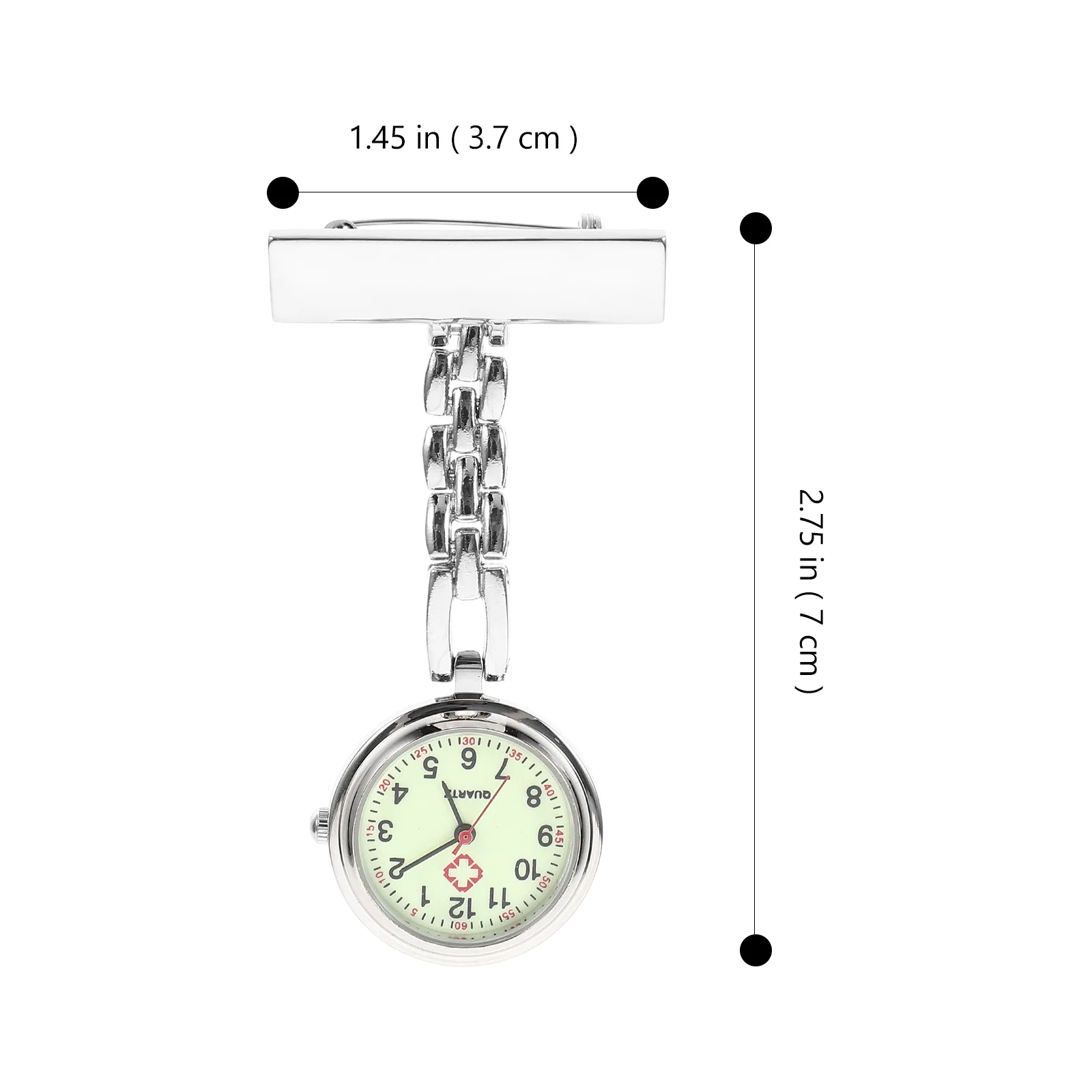 1 pçs enfermeira pendurado relógio materiais de alta qualidade longa vida útil quartzo fob relógio para médicos estudantes presentes enfermeira presente