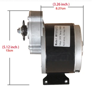 Electric bike/bicycle/scooter engine, brushed dc 12V 24V 250W gear Main Bicycle Motor Sales - №4